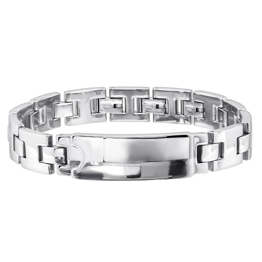 Stainless Steel Plain Chain Bracelet for Men | 8.5"